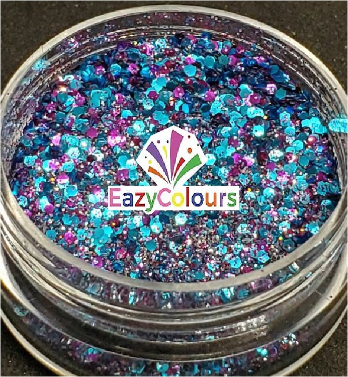 Fine: 2oz Glow in Dark Glitter - Blue Macaroon – Glitzy Glitter Express
