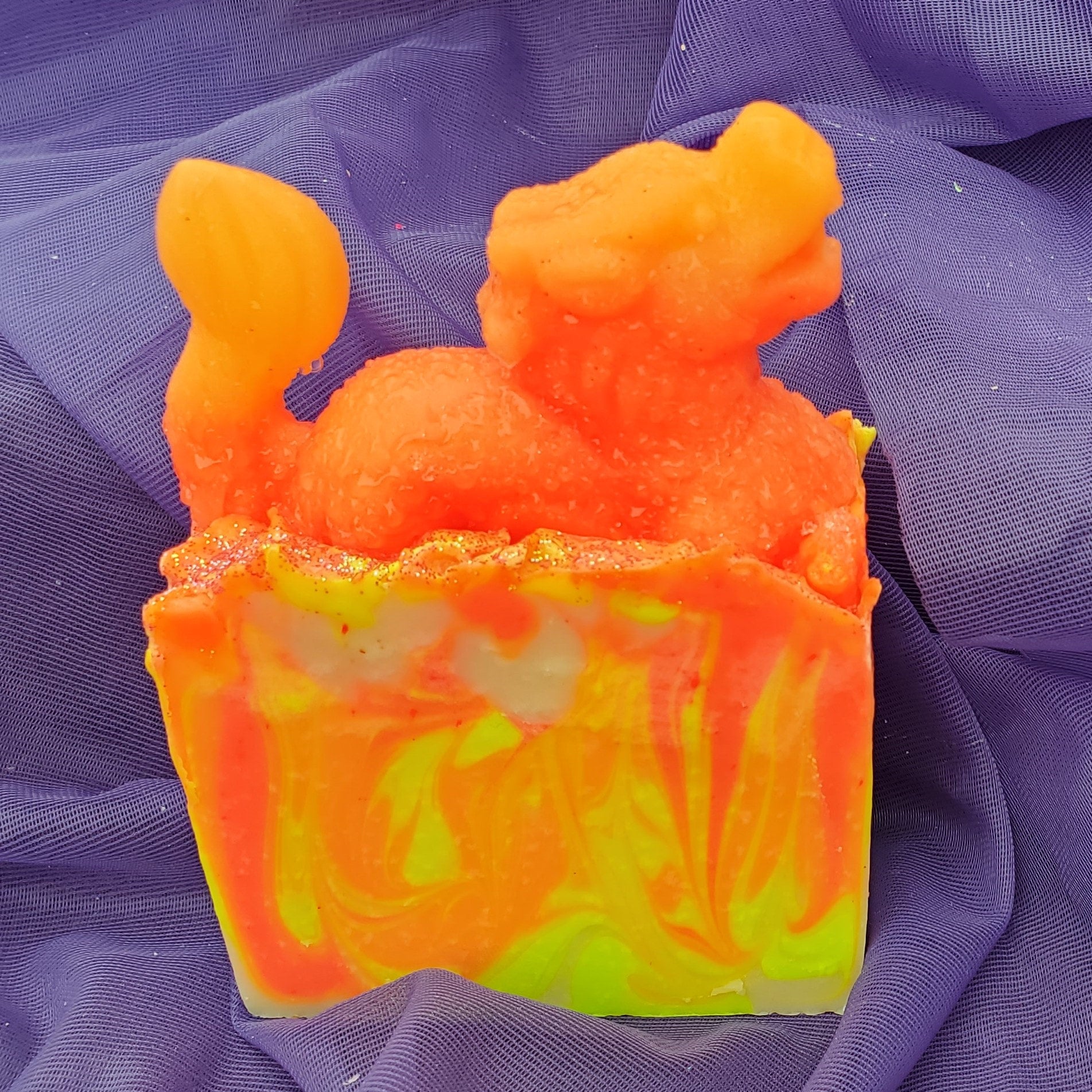 Neon Naranja Orange Soap Dye